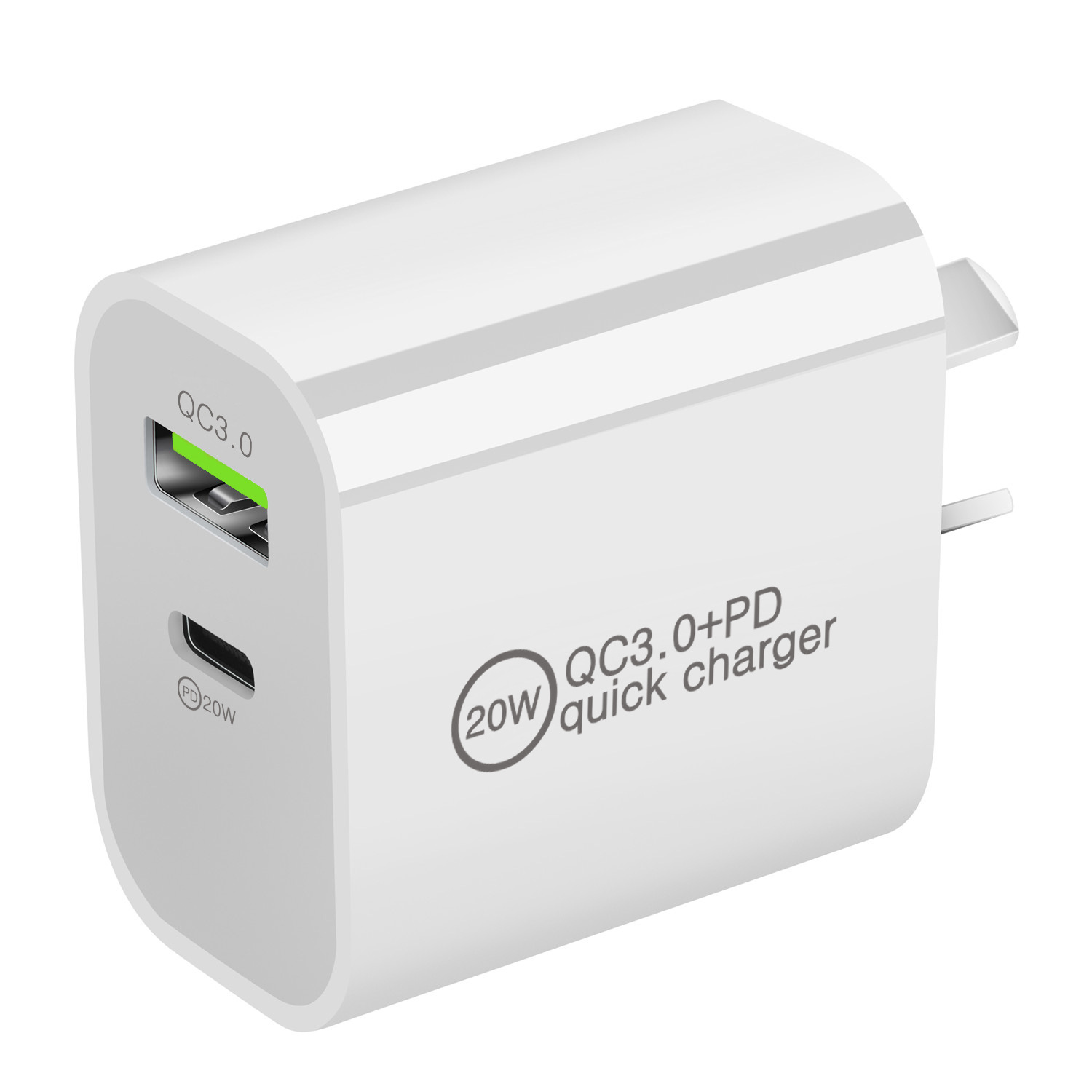 20W  A+C dual-port PD charger